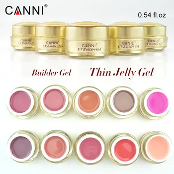 

#50951 CANNI nail supply gold bottle builder gel 15ml clear uv gel nail art scupture soak off nail lamp cure thin gel nails