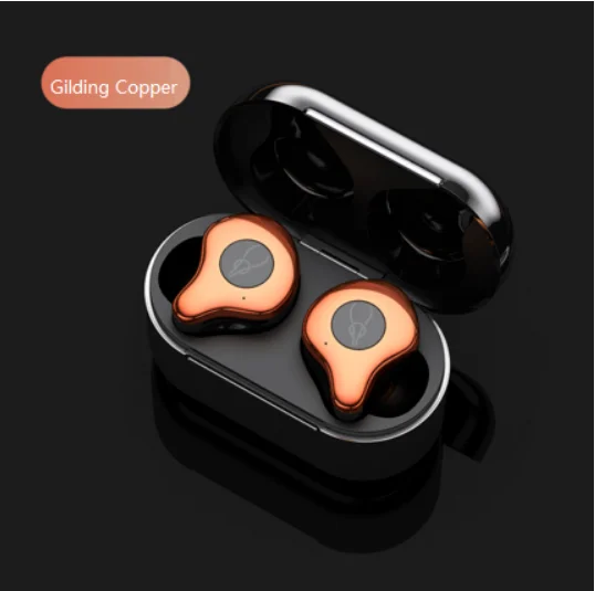 Sabbat E12, ультра Bluetooth наушники, 5,0 TWS, Bluetooth наушники, спортивные наушники-вкладыши, водонепроницаемые наушники, Беспроводная зарядка - Цвет: Gold and Copper
