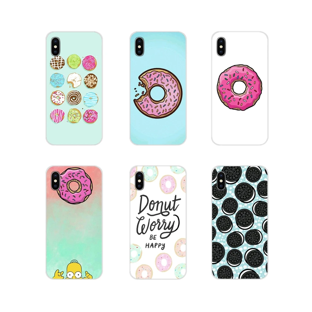 Funda suave transparente para Huawei G7 G8 P7 P8 P9 P10 P20 P30 Lite Mini Pro P Smart Plus 2017 2018 2019 Donuts LOVE Candy Cake|Fundas antigolpes para - AliExpress