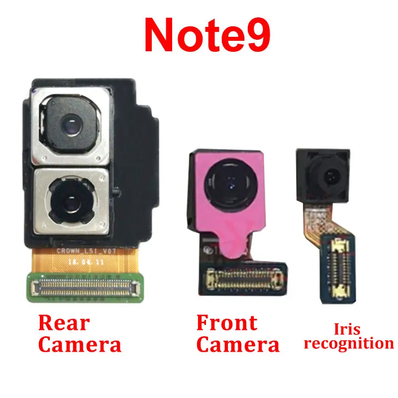 Rear Back Camera Face Front Module Flex Cable For Samsung Galaxy Note 9 N960F Part ID Iris Scanning | Мобильные телефоны и