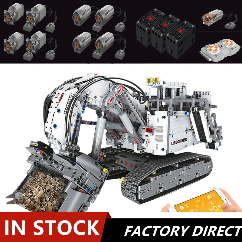 

13130 Liebherr R 9800 Excavator Set Compatible 42100 Building Blocks Bricks Educational Funny Toys Christmas Gifts For Children