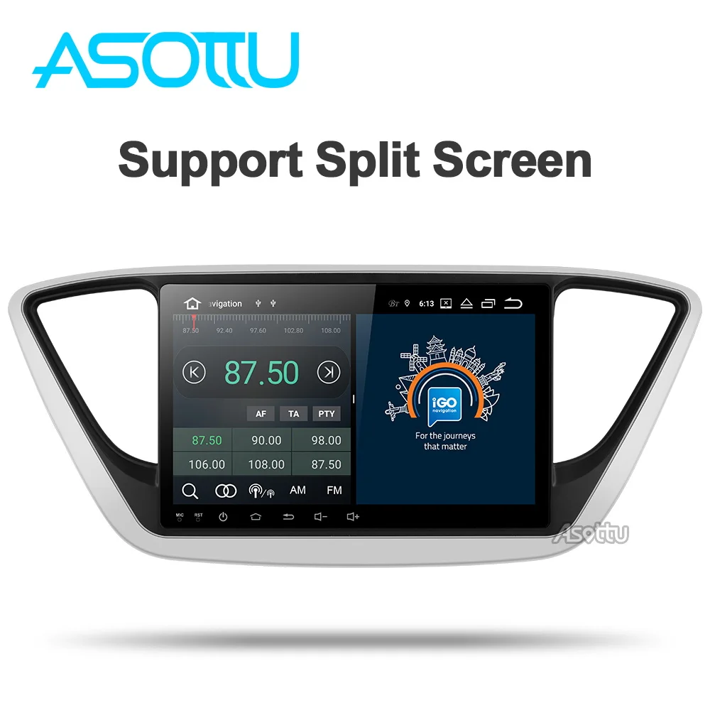 Excellent Asottu C17YN9060 PX30 9.0 Car DVD GPS Player For  Hyundai Verna 2017 Car PC Headunit Car Radio Video Player Navigation  gps dvd 4