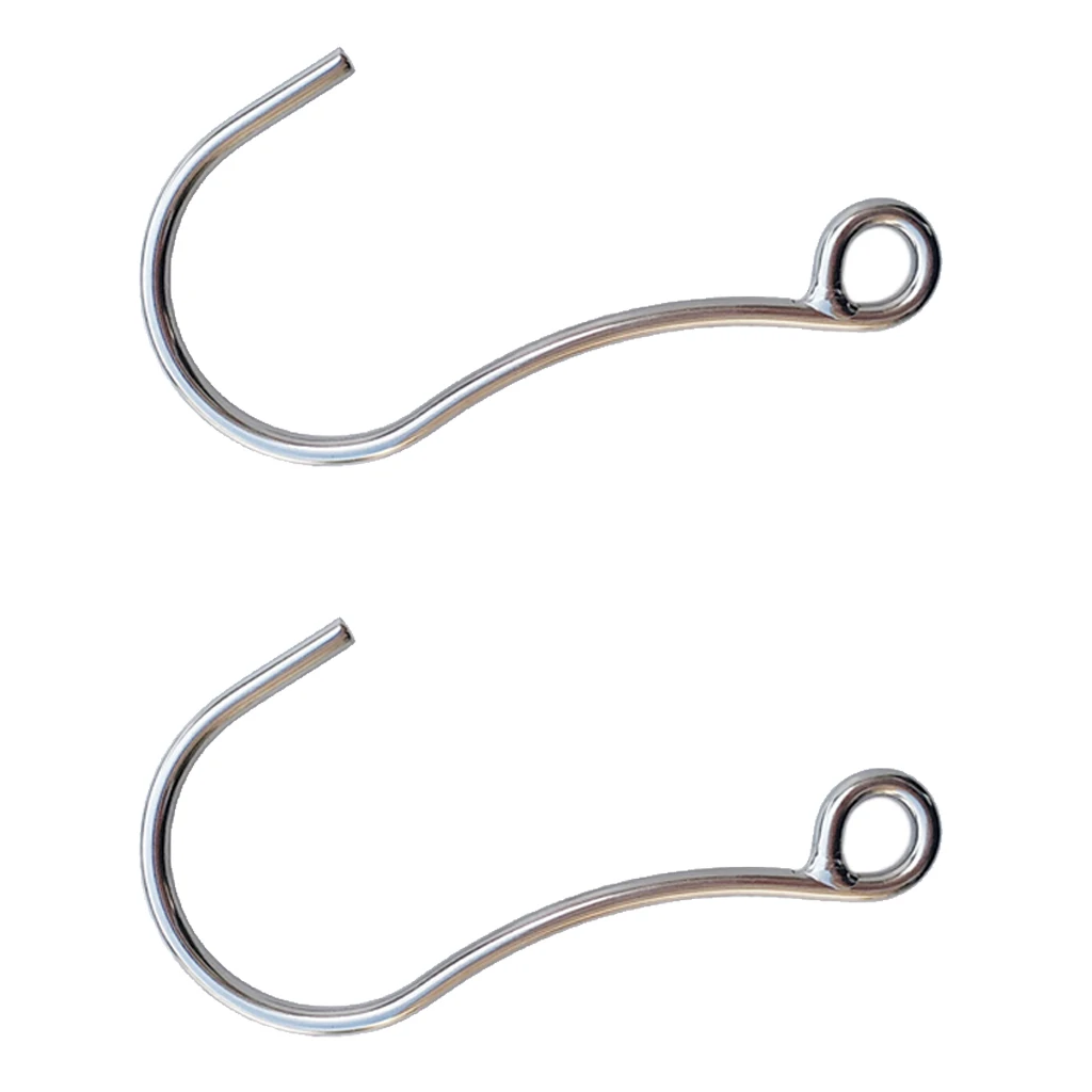 2 Bulk 316 Stainless Steel Hooks for Scuba Diving Reef Drift Hook Cave Wreck Dive Safety Attachment Tool