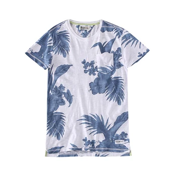 

Japanese Harajuku Side Split Hawaiian Floral T Shirt for Men Urban Boys Streetwear Hip Hop Asymmetric High Low Floral T Shirts