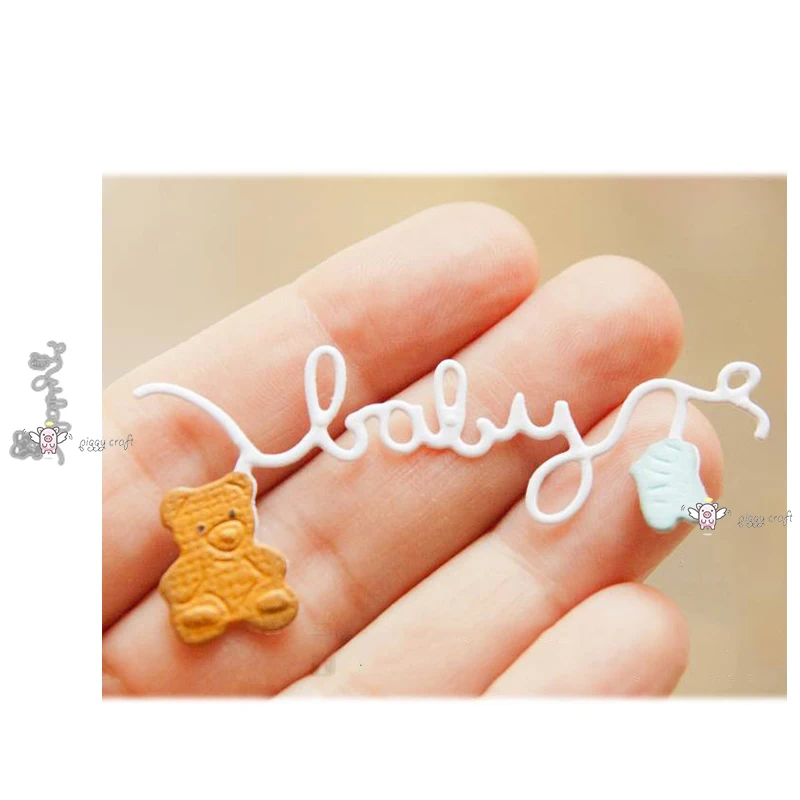 New Baby letter bear socks Metal Cutting Dies Stencils DIY Scrapbooking Paper/photo Cards Embossing | Дом и сад