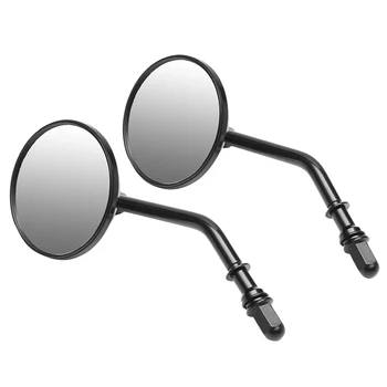 

SLGJMP Retro Motorcycle Round Rear View Mirrors for Cross Bones, Dyna, Electra Glide, Fatboy