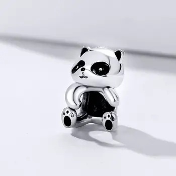 

LIGHTDOG Panda Animal Beads 925 Sterling Silver Charm Fit Original Pandora Bracelet Pendant DIY Jewelry Beads Accessories 1175