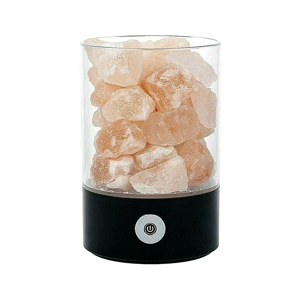 Креативный гималайский кристалл соляная лампа usb Красочный светодиодный прикроватный маленький ночной Светильник для спальни анионовая