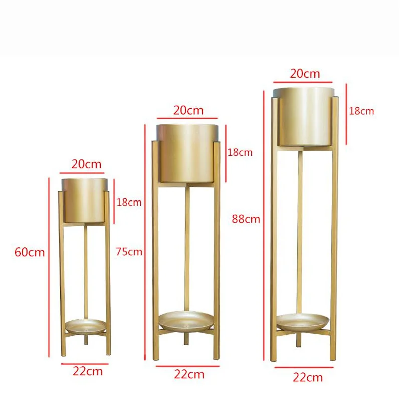 2 уровневая металлическая подставка для растений Скандинавское кованое железо