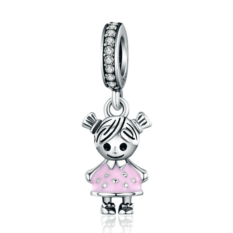 FURUYA, 925 пробы, серебряные подвески, подходят к оригиналу Pandora, браслеты, ожерелья, секретная планета, луна, звезда, кулон, синее имя, ювелирные изделия - Цвет: SCC543