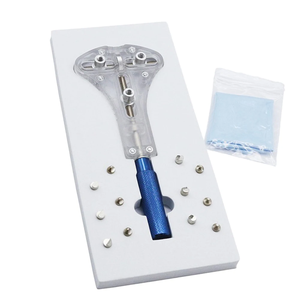 

Carbon Steel Watch Back Case Opener Screw Wrench Repair Tool Kit