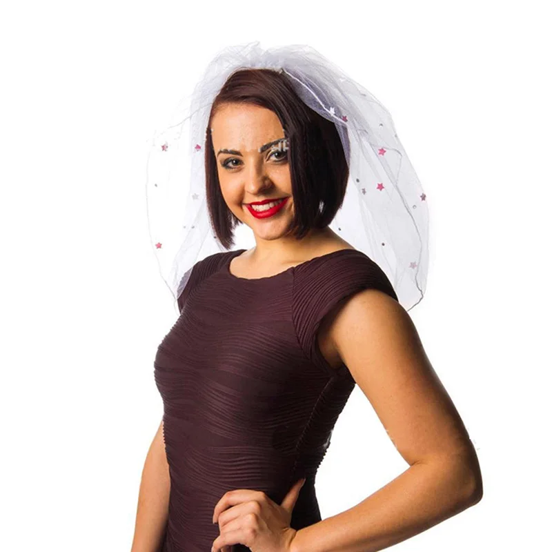 

Bride To Be Sash star short veil Bachelorette hen night Party Bridal Shower Wedding Engagement Decoration favor Gift photo prop