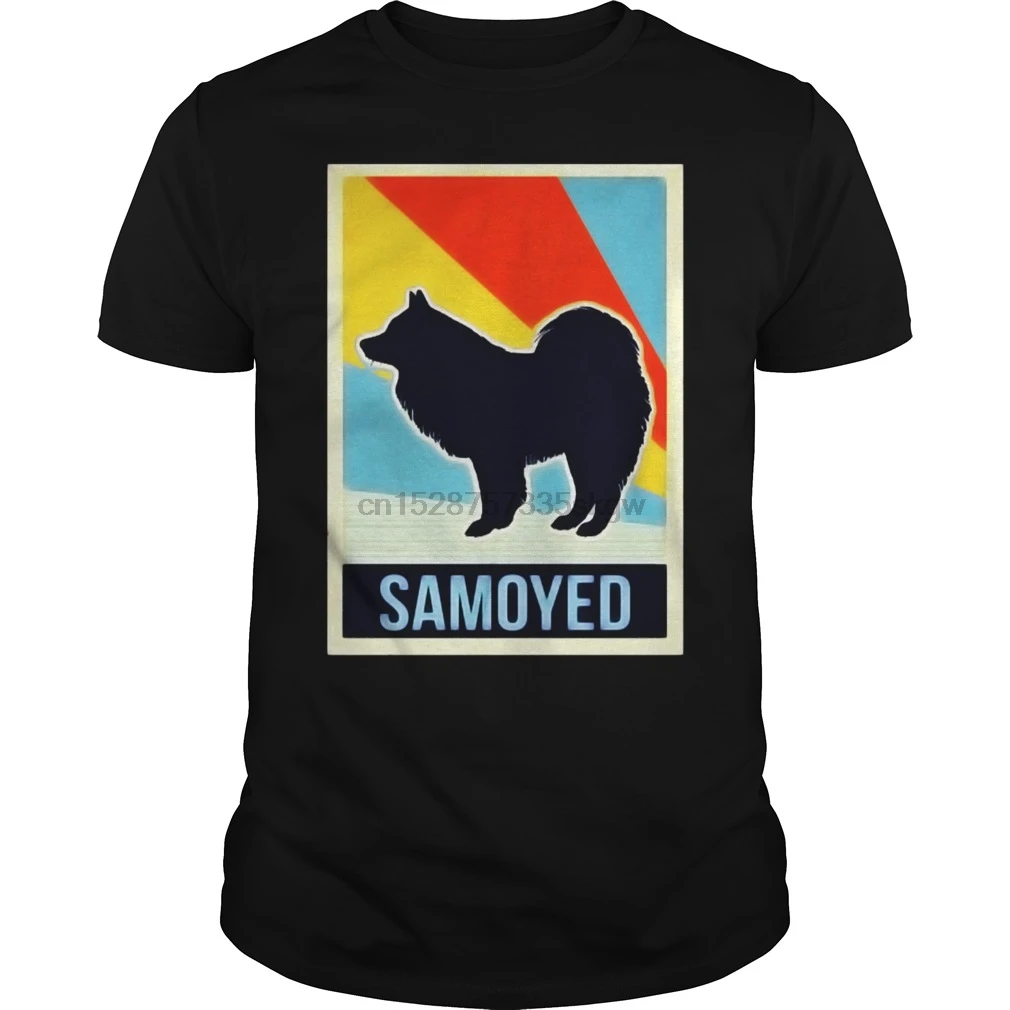 

Men tshirt RETRO SAMOYED SHIRT cool Printed T-Shirt tees top