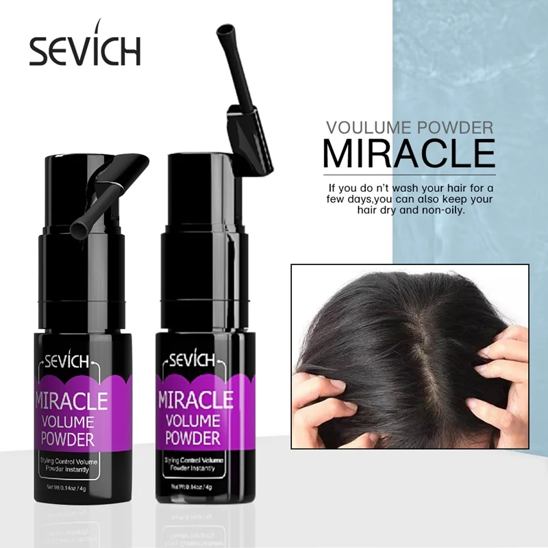 Sevich Hair Volume Set Useful Increases 4g Rotating Hair Volume Powder Spray Styling 4g Hairline powder Coverage root