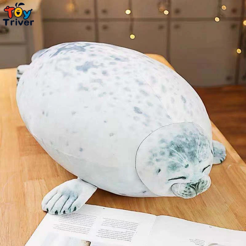 1pc Kawaii Seal Plush Toy Triver Stuffed Marine Animal Doll Baby Kids Children Toys Cushion Throw 3