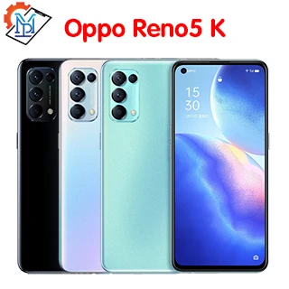 Original OPPO Reno5 K 5G Mobile Phone 6.43“ 8G+128G Snapdragon 750G Android 11 64MP Camera 4300mAh 64W Super Charger Smartphone 8gb ram