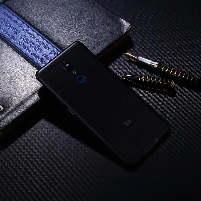 Redmi5 задний Чехол для Xiaomi Redmi 5 металлический чехол для ремонта задней двери+ кнопки стекло для камеры - Цвет: Черный