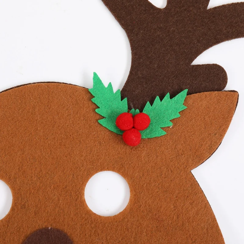 Рождественские маски Санта-Клаус/Снеговик/олень маски для детей/взрослых нетканые Вечерние Маски для праздников и отдыха