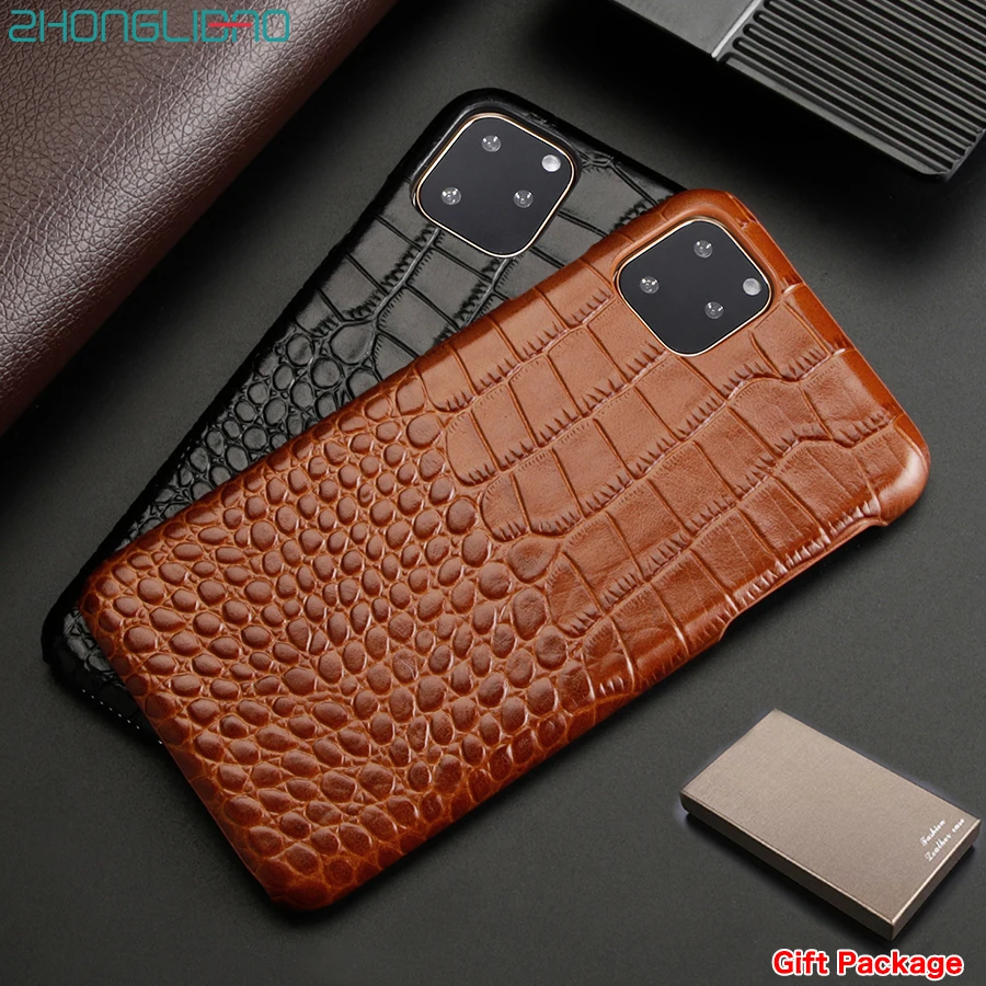 Роскошный чехол из натуральной кожи для телефона Iphone 11 Pro Xs Max Xr X 8 7 Plus тонкий