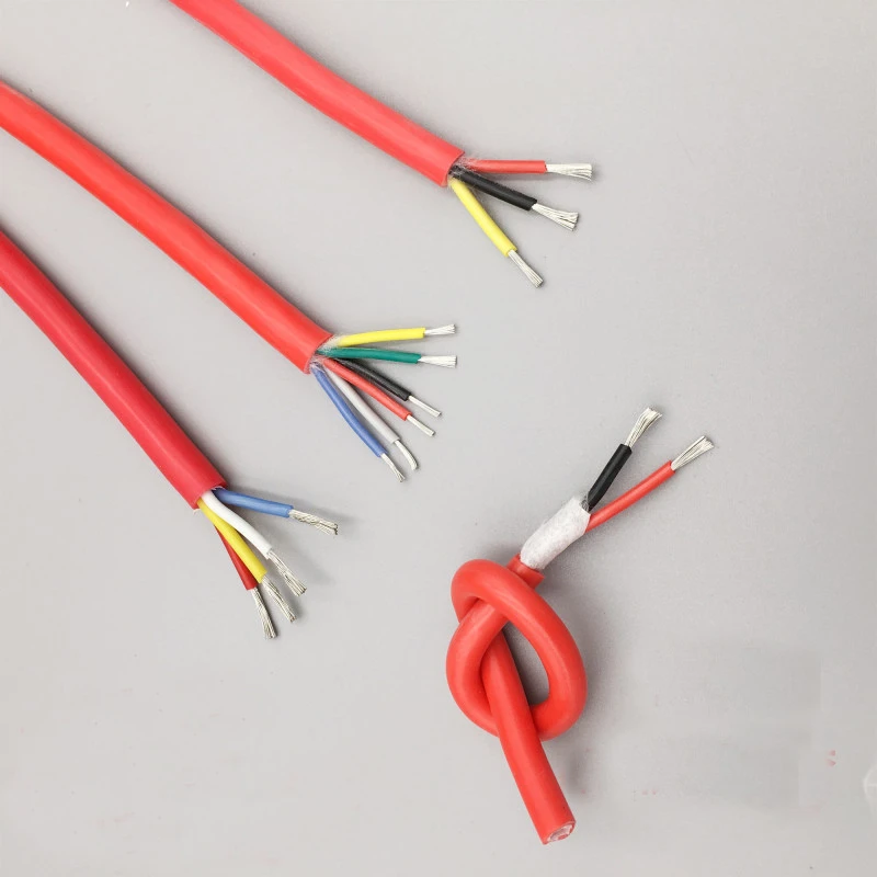 10m Flexible Silicone Shielded Cable 4 Core Silicone Wire High