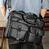 JOYIR Genuine Leather Men's Briefcases 15.6" Laptop Bag Office Bags for Men Document Business Shoulder Messenger Bag  Handbag 4