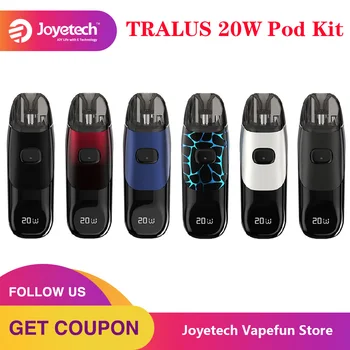 

Original Joyetech TRALUS 20W Pod Kit with 800mAh Battery & 2ml Pod 0.49-inch Screen 0.49inch Screen E-cig Vape Kit Vs Argus Air