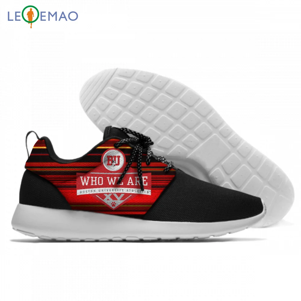 

Personality Running Shoes Boston University Hot Printing Terriers Unisex Lightweight Walking Lace-Up Gym Casual Sneaker