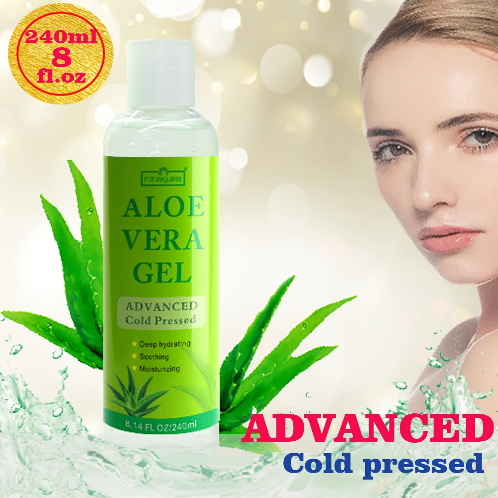 hoog genie achterzijde 8FL.OZ Aloe Vera Gel 99% Pure Plant Cream For Face Soothing Hair Repairing  Acne Treatment Moisturizing Korea Cosmetics|Facial Self Tanners & Bronzers|  - AliExpress