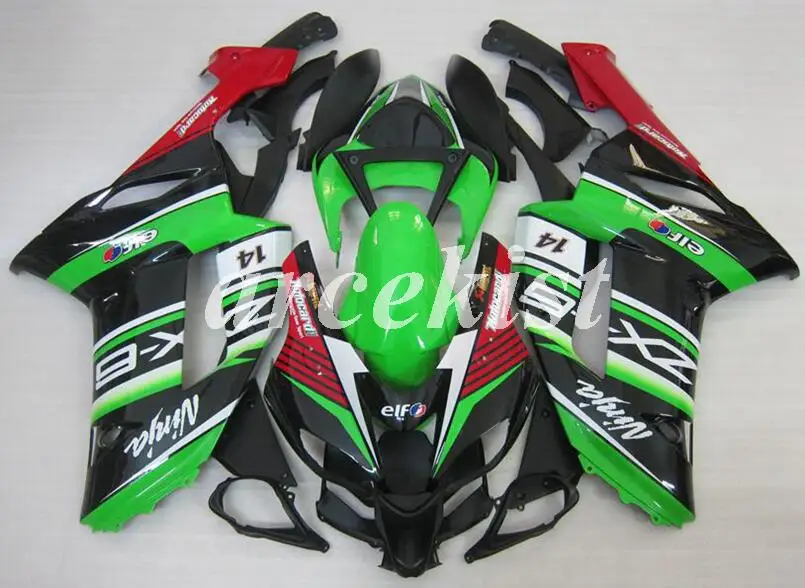 Новый комплект обтекателей для цельного мотоцикла ABS подходит kawasaki Ninja ZX-6R 636 ZX6R 2007