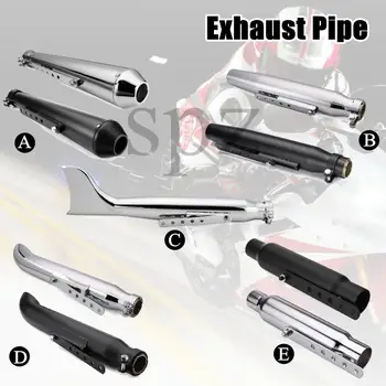 

Universal Motorcycle Exhaust Pipe Muffler Exhaust Tip Vintage Rear Pipe Tail Tube For Harley/Suzuki/Yamaha/Honda