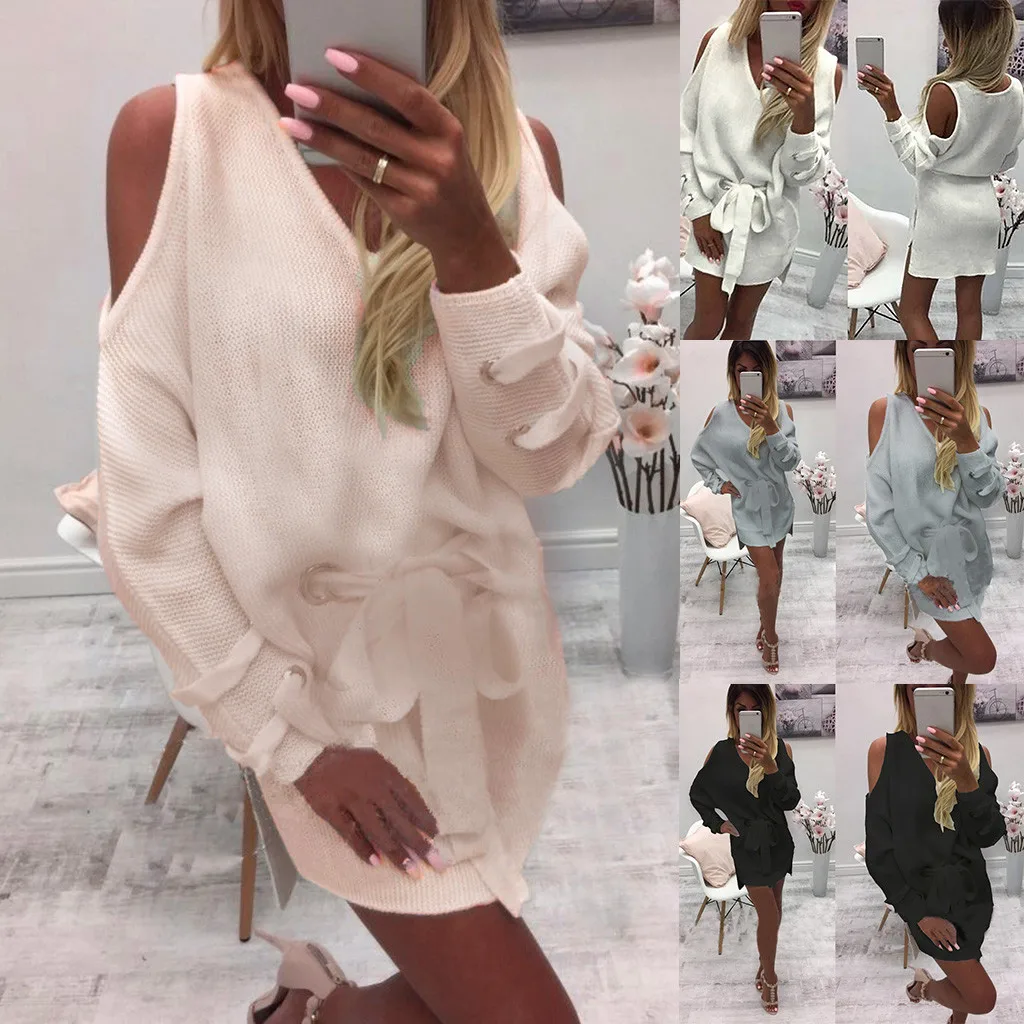 JAYCOSIN Autumn Winter Knit Sweater Women Soft O-neck Sweater Solid Color Sweater Winter Lady Warm Long Sleeve Sweater Knitwear
