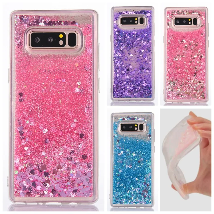 Блестящий блестящий чехол с блестками для samsung Galaxy S10E 5G S9 S8 Plus S7 жидкий зыбучий
