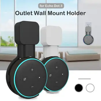 

For Amazon Alexa Echo Dot 3rd Generation Speaker Outlet Wall Mount Hanger Holder Stand Socket Smart Home Homekit In Bedroom