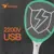 2200V Electric Insect Racket Swatter Zapper USB 1200mAh Перезаряжаемая Москитная Мухобойка Kill Fly 3 Network Bug Zapper Killer Trap