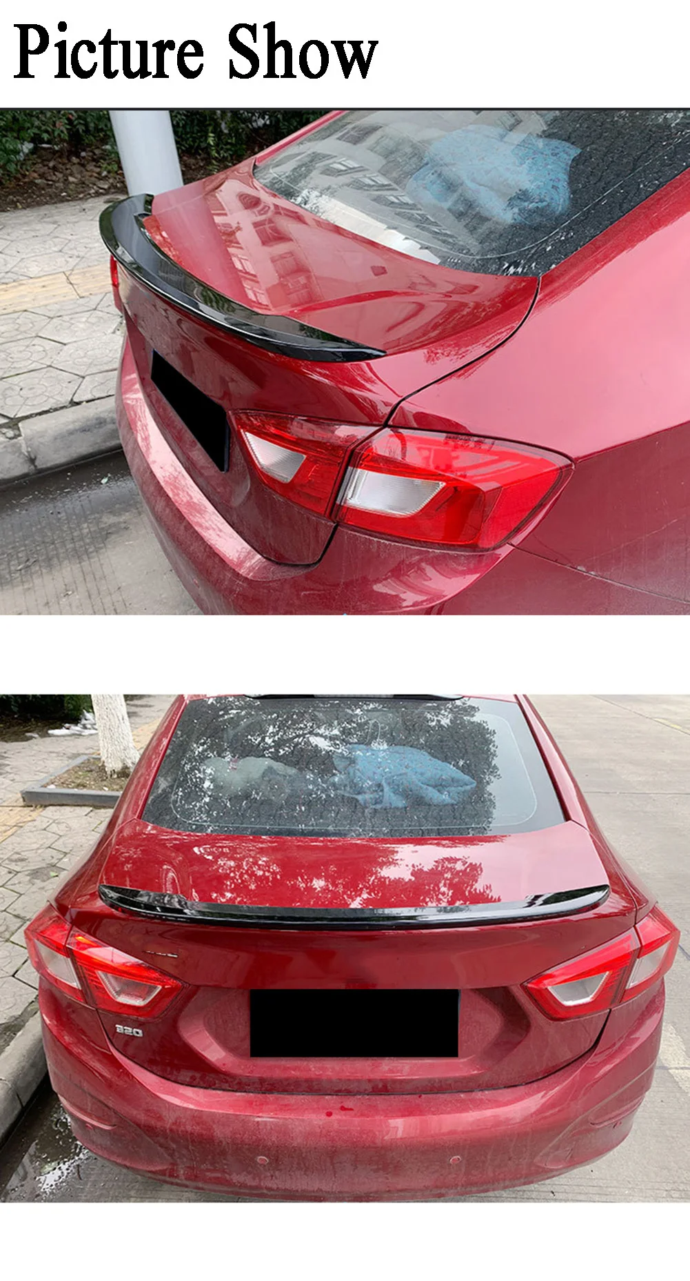 Для Chevrolet Cruze ABS задний багажник краска спойлер задние крылья губы