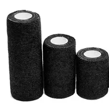 Новинка, 5 рулонов/набор, одноцветная самоклеящаяся повязка, нетканый материал, эластичная лента