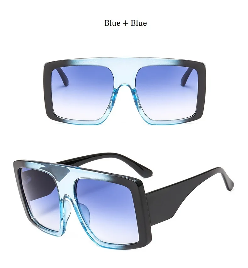 Квадратные Солнцезащитные очки больших размеров для мужчин и женщин,, роскошные брендовые Винтажные Солнцезащитные очки, мужские очки с большой оправой, черные солнцезащитные очки UV400