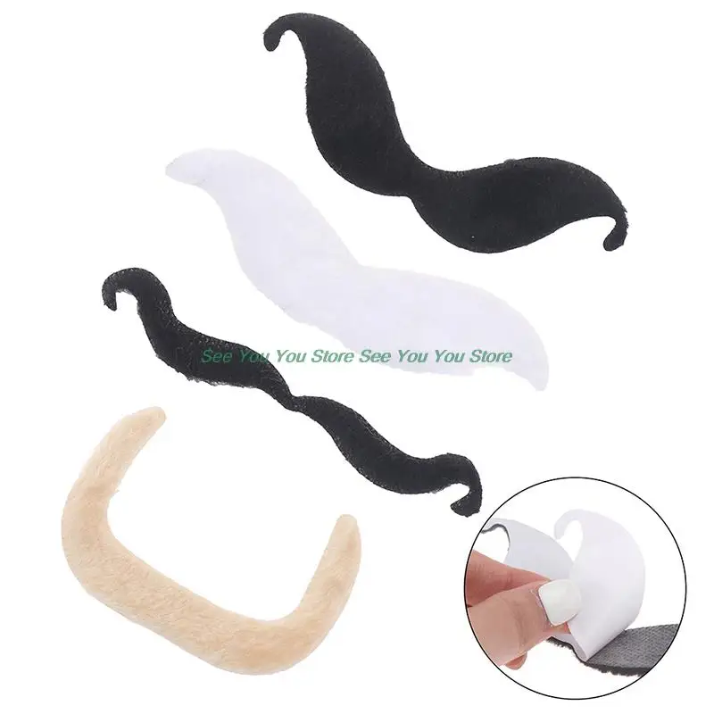 Party Photo Props Fake Mustache 48Pcs Creatieve Grappige Kostuum Snor Piraat Party Halloween Cosplay Nep Mustach Baard Snorhaar Kid Adult Feestartikelen