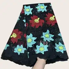 Гарантированное высокое качество африканская гипюровая кружевная ткань шнур модное свадебное праздничное кружево для платья