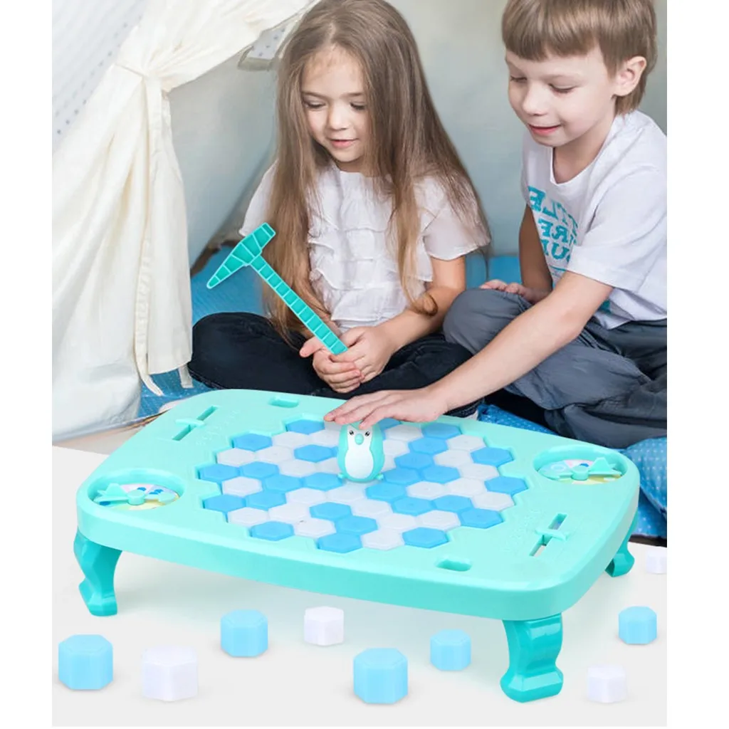 

Mini Kids Save Penguin Ice Block Breaker Trap Toys Funny Parent Children Kids Table Game Kids Adult Toy Stress Reliever Decor