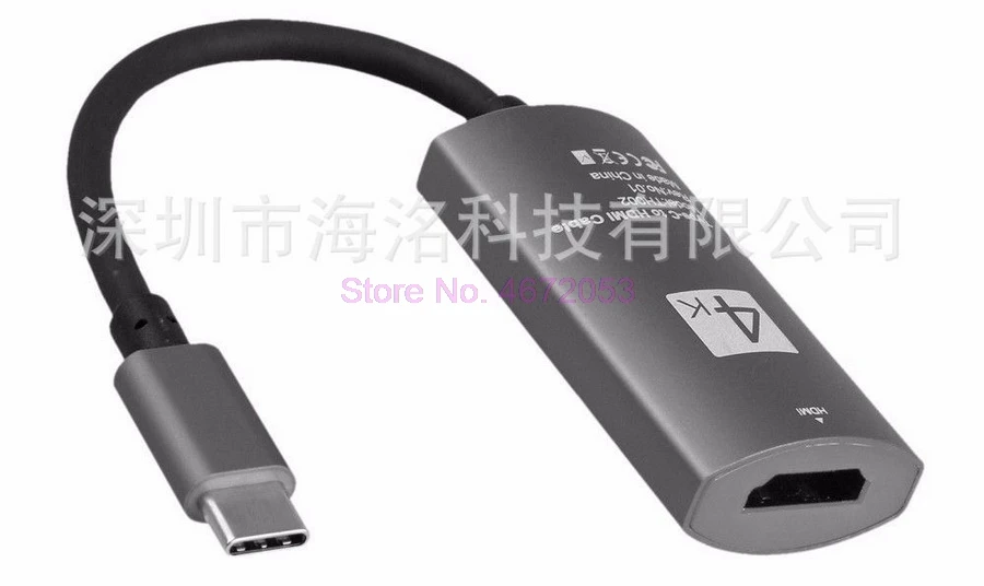 100pcs USB Type C to HDMI Converter 4K*2K Type-C Adapter Cable for Samsung Galaxy S8 S9 Note 8 Macbook | Электроника