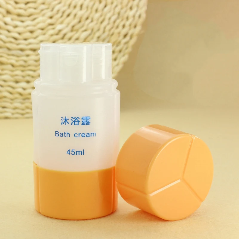 Orange 45ml Hot Sale Sub Bottle Durable Emulsion Bottle for Shampoo Bath Refillable Perfume Bottles Small Sample Container Portable Atomizer - Цвет: Orange 45ml