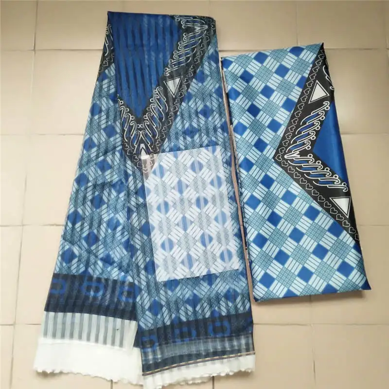 Горячая Распродажа Gahna стильная атласная шелковая ткань с лентой из органзы в африканском стиле! J52602