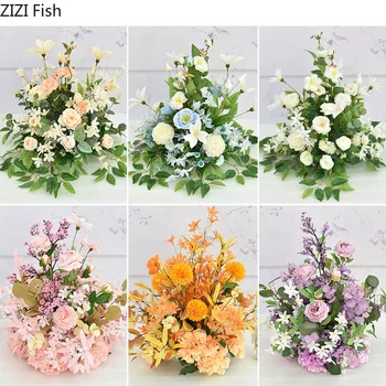

45cm*40cm Wedding Decoration Artificial Flowers Rose Peony Adornment Simulation Plant Fake Flower Branches Party Decorations
