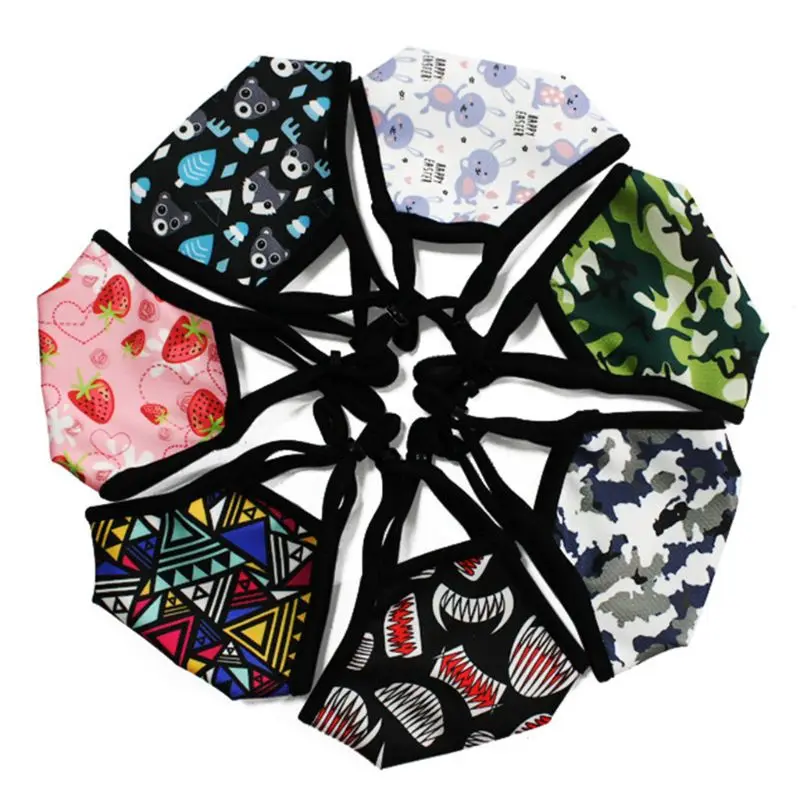 Unisex Anti Pollution Dust Mask Colorful Graffiti Washable PM2.5 Face Respirator NEW