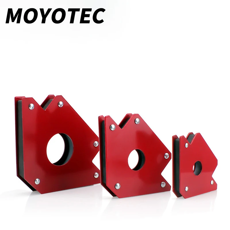 

MOYOTEC 4pcs Magnetic Welding Holder Angle Solder Arrow Magnet Weld Fixer Positioner Ferrite Holding Auxiliary Locator Tools