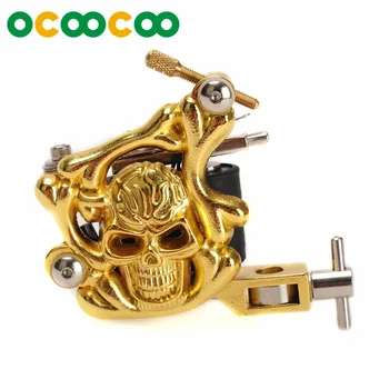 

Tattoo Gun K300 Skull Tattoo Machine Gun Permanent Makeup Liner Tattoo Machine Shader Tattoo Machine - Golden