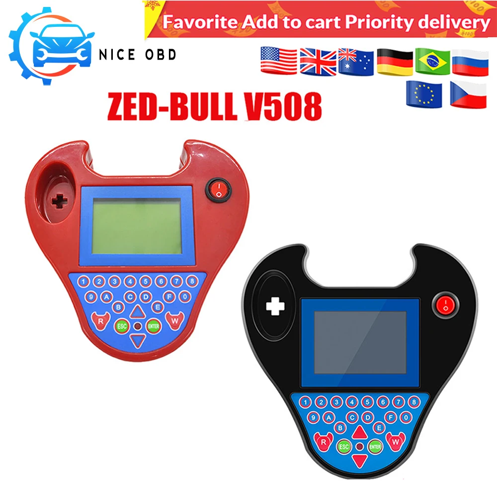 Мини Программатор транспондер Zed bull V508 для автомобильных ключей карманного типа