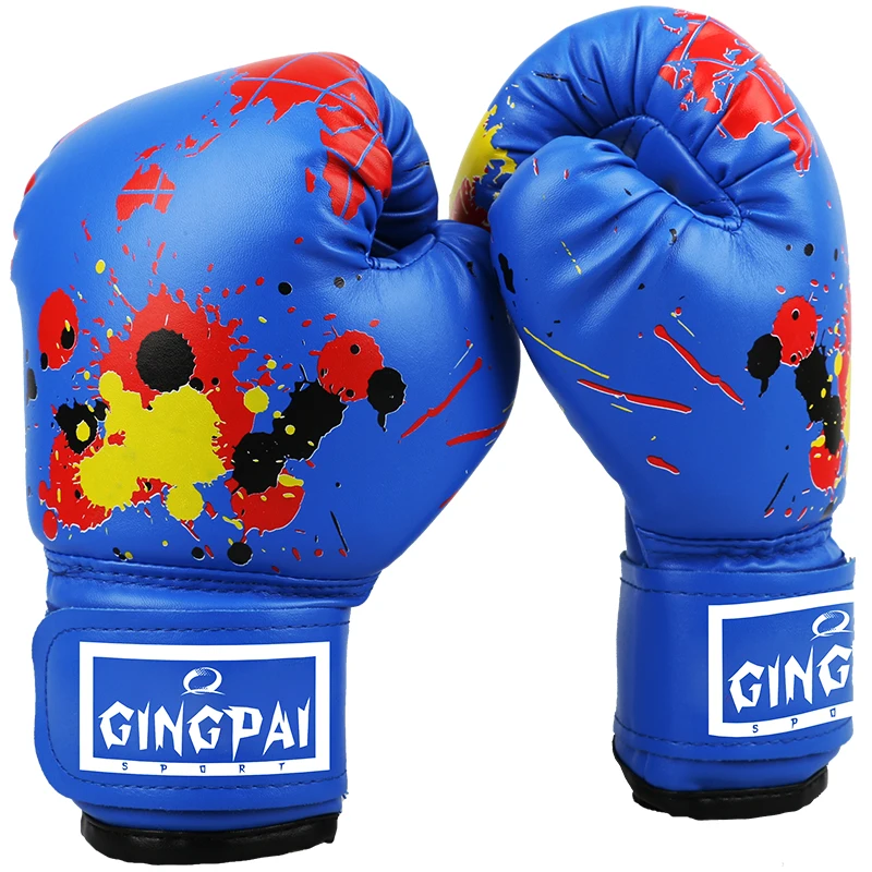 Yellow MMA kids boxing gloves Muay thai junior 6 oz punch bag mitts 