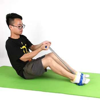 

Spring Tube Foot Pedal Pull Rope Resistance Band Sit-up Puller Abdomen Leg Exerciser Yoga Stretching Rope Fitness Sportswear